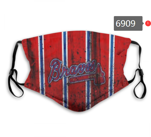 2020 MLB Atlanta Braves #3 Dust mask with filter